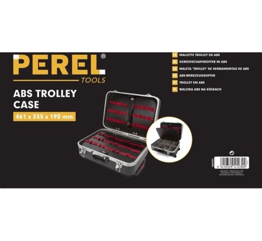 Perel Tool Case In Abs - 461 X 335 X 190 Mm - 29.3 L