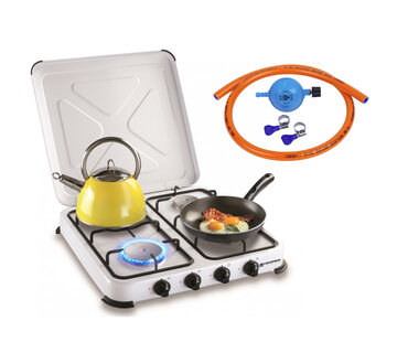 Kemper Réchaud à gaz portable Kemper - cuisinière de camping - Kit d'installation inclus