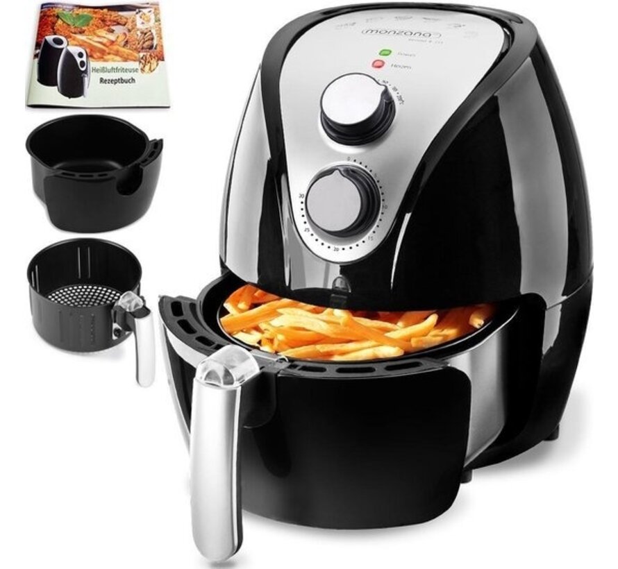 Monzana Airfryer 9-in-1 3.6 litres - noir