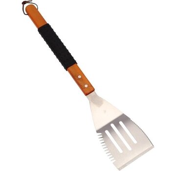Merkloos Spatule pour barbecue avec manche en plastique en acier inoxydable 47 cm - spatule à pâtisserie - spatule à friture