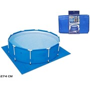 Tapis de sol pour piscine 274 x 274 cm