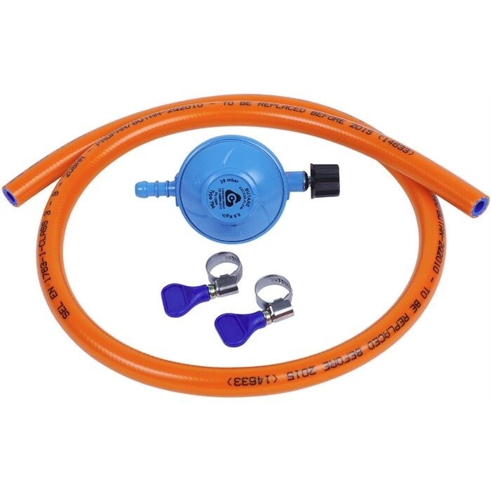 Kit d'installation de tuyau de gaz 150cm avec régulateur de pression 30mbar