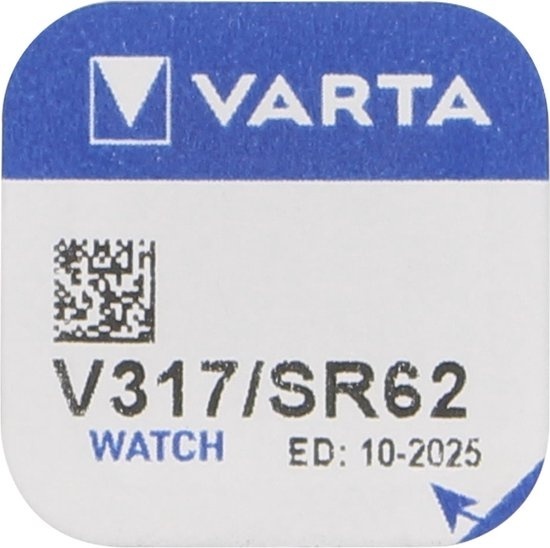 Varta SR516 SW/SR62 SW/V317 1BL Batterie jetable Oxyde d'argent (S)