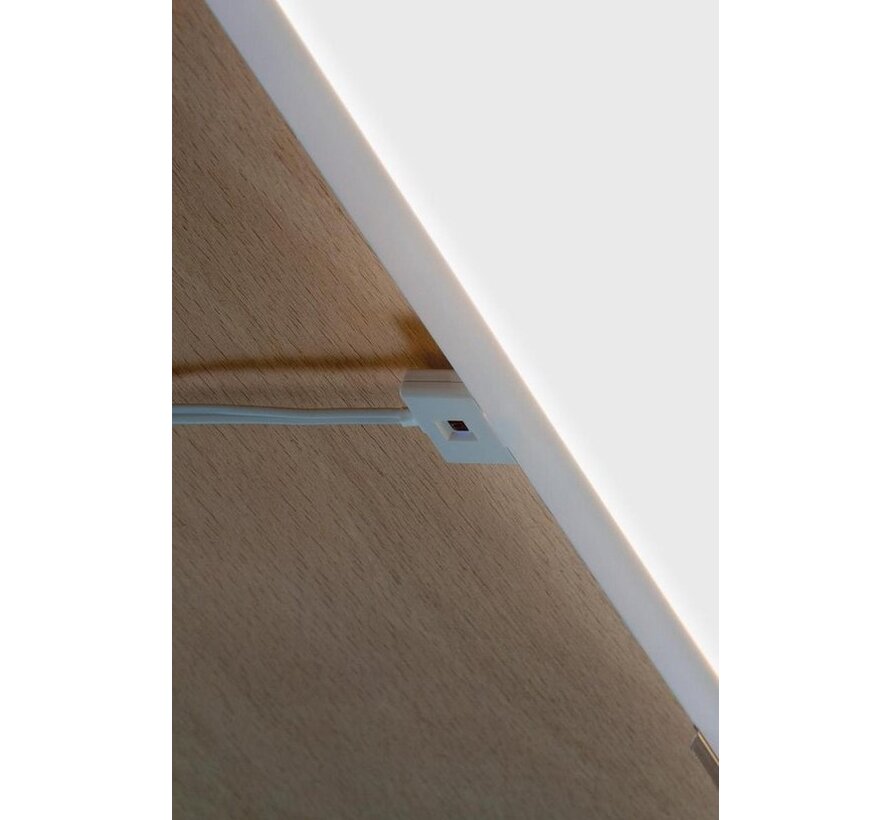 Paulmann Ace LED Panel - Plafonnier - blanc - 10x30cm - sat - métal - plastique