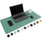 Wurk WURK Professional Desk Pad Leatherette - Organisateur de bureau - Inclut un clip pour câble - Turqoise - 90x45