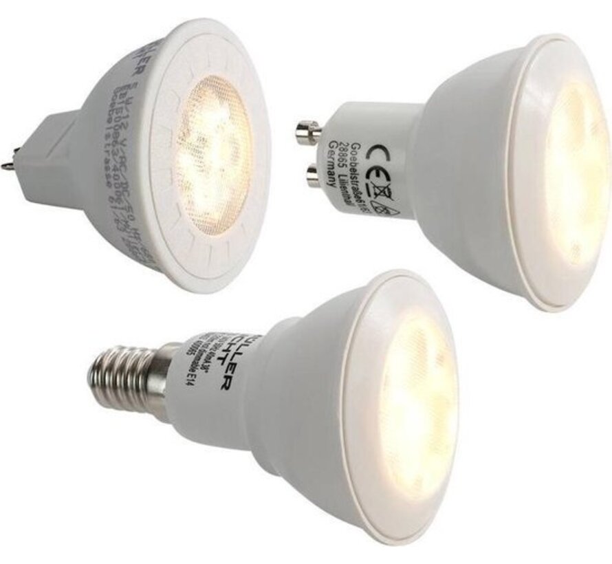 Lampe LED à réflecteur 5W, GU5.3, MR16, blanc chaud