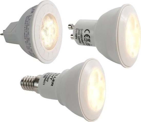 Lampe LED à réflecteur 5W, GU5.3, MR16, blanc chaud