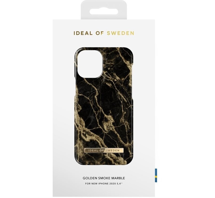 iDeal of Sweden Coque arrière pour iPhone 12 - 12 Pro - Marbre fumé doré