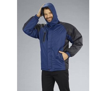 Generic Veste de garde-côte avec capuche, marine/noir, taille 2XL