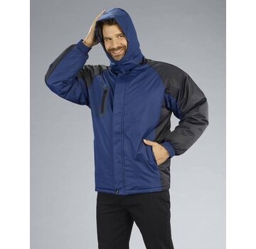 Generic Veste de garde-côte avec capuche, marine/noir, taille 2XL