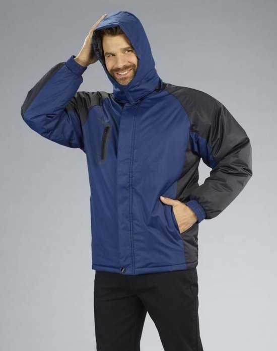 Veste de garde-côte avec capuche, marine/noir, taille 2XL