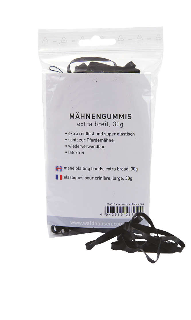 KANTRIE élastiques pour la crinière extra large Blanc