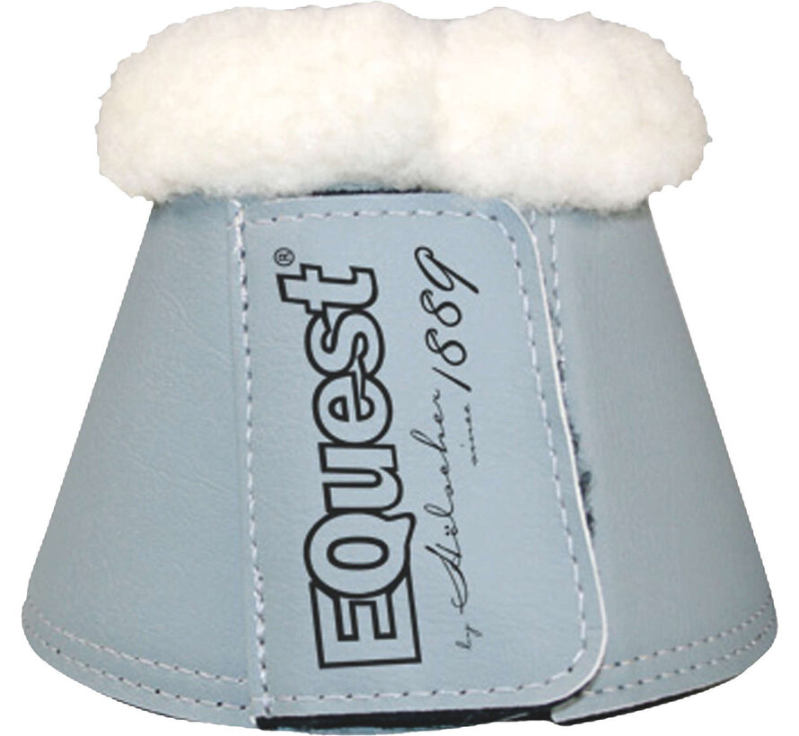 EQuest Hoof Bell Soft avec fourrure Taille S Gris/Blanc