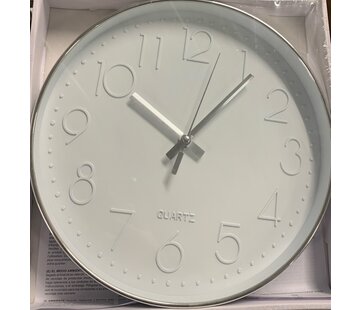 Generic Horloge murale à quartz - 31 cm - Blanc