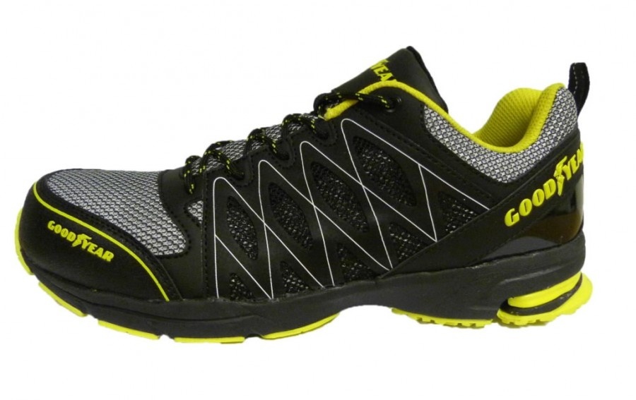 GoodYear Chaussures de sécurité 1502 S1P SRA HRO Noir et Jaune Taille 36