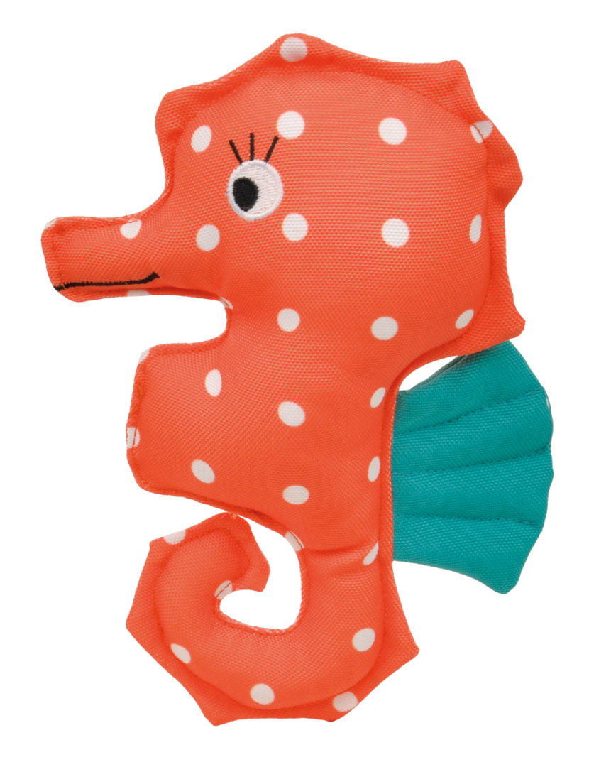 Petlando Floaterz Babsi Jouet pour chien Hippocampe Orange/Bleu