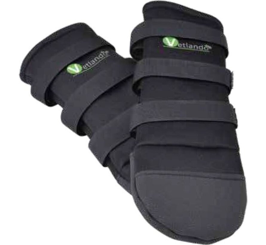 Vetlando chaussure de protection pour jambe blessée Noir S 2pcs, 14 - 19 cm