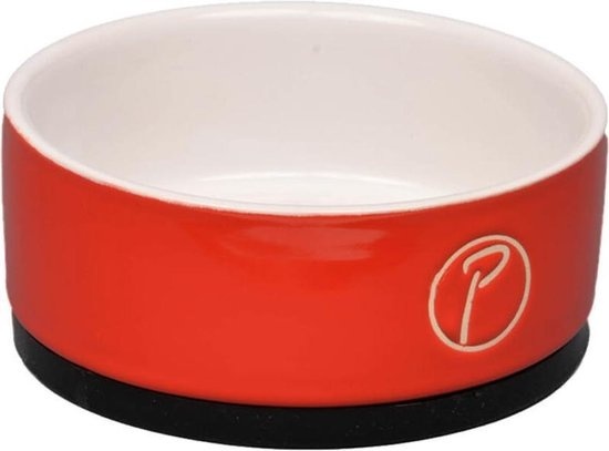petlando ceramicbowl anti-slip m red