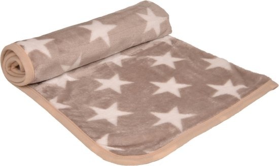 Couverture pour chien Petlando étoiles beige S 100 cm / 70 cm