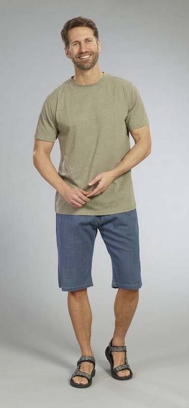 T-shirt bleu marine mélangé taille XXXL