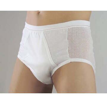 Generic Slip en maille pour hommes, blanc, taille 10