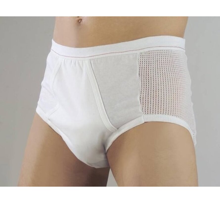 Slip en maille pour hommes, blanc, taille 10