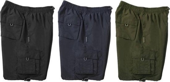 Short avec taille élastiquée bleu marine taille XXXXL