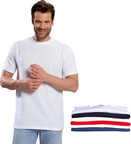 T-shirt à col rond noir taille XXL