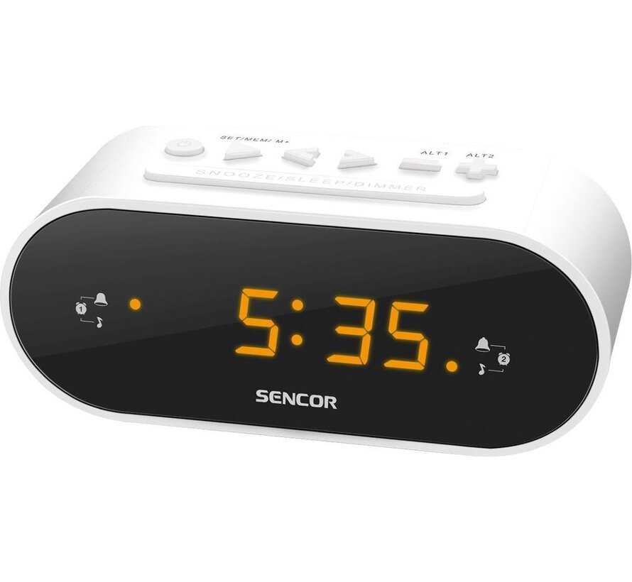 Sencor SRC 1100 - Radio-réveil - Blanc