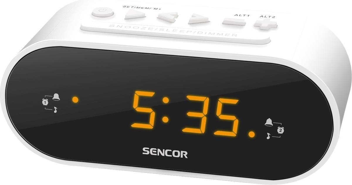 Sencor SRC 1100 - Radio-réveil - Blanc