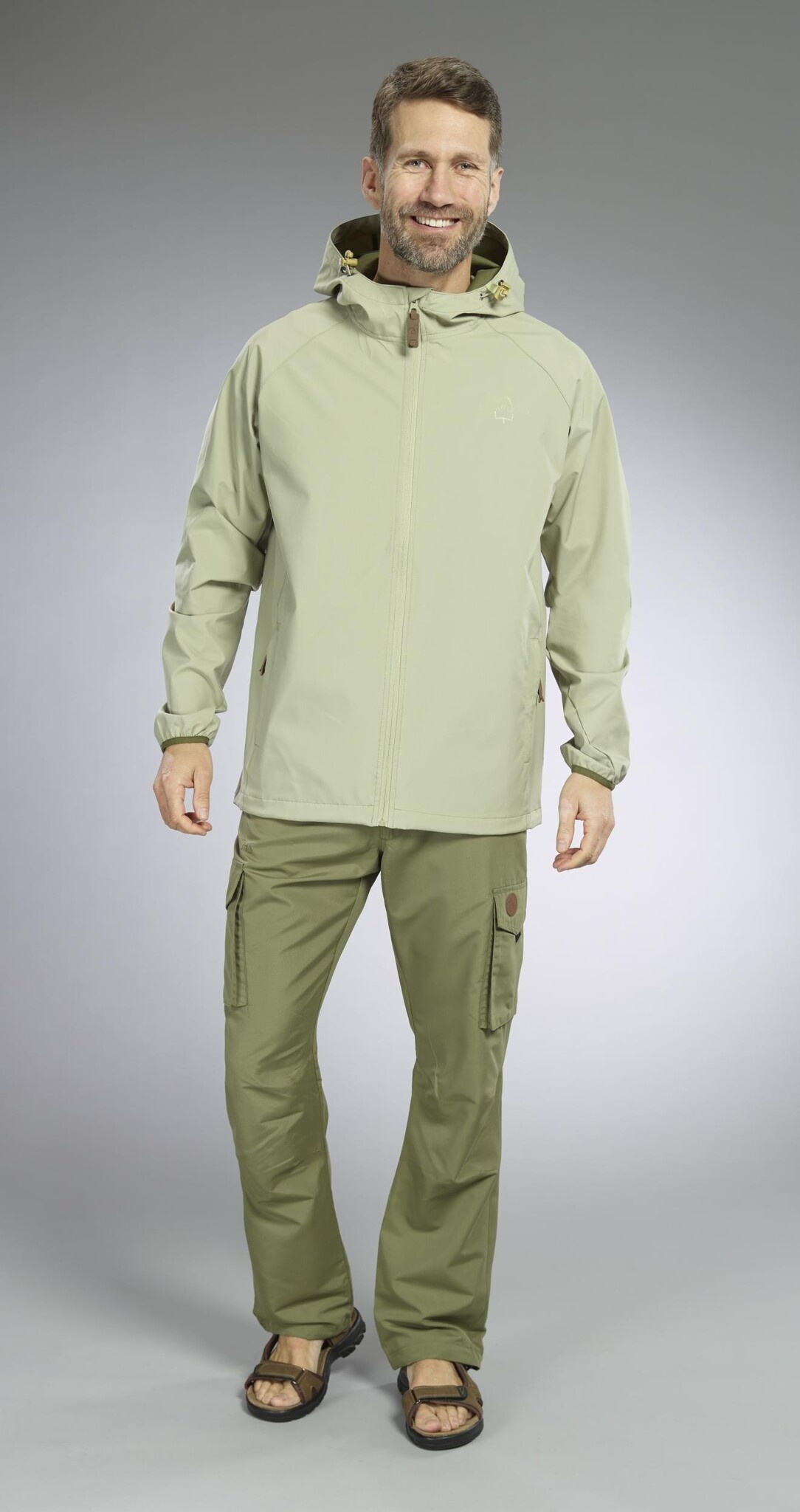 Pantalon de trekking Baumfuchs, couleur olive, taille XL