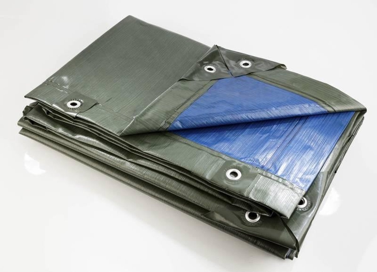 Bâche Forstmeister bleu vert super fort 250g/m² 10 x 15m