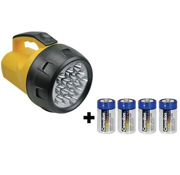 Perel Lampe de poche à Led puissante - 16 Leds - 4 X D-Battery