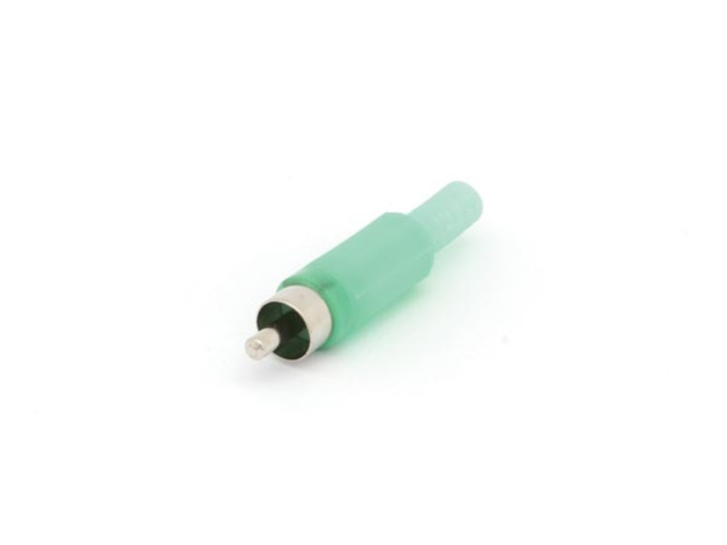 Fiche Rca mâle - Verte