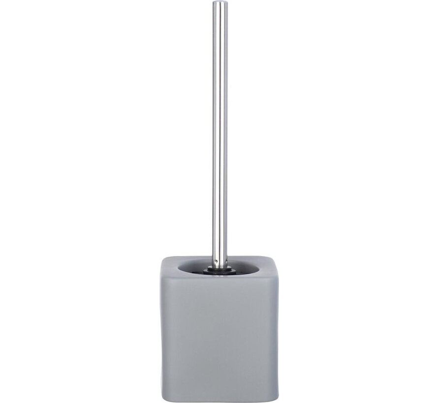 Wenko Toilet Brush And Holder Hexa 12 X 40 cm Ceramic Matt Grey