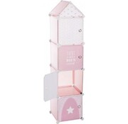 Atmosphera Créateur d'intérieur Armoire de rangement à 4 compartiments Atmosphera Pink