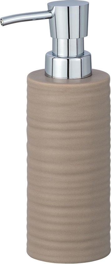 Wenko Distributeur de savon Mila 260 ml Céramique Beige