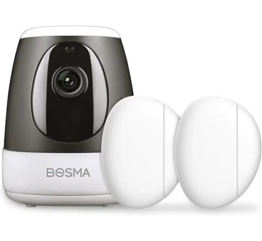 Bosma - XC-G-2DS - WiFi - set de sécurité avec hub et détecteurs de porte/fenêtre - 1080P Full HD