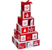 Fééric Lights and Christmas® Calendrier de l'avent en forme de pyramide - Fééric Lights and Christmas® - 24 boîtes cadeaux
