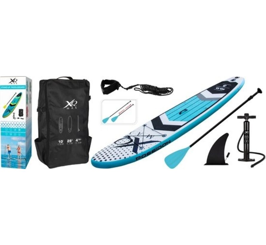 XQ Max Sup Board set 305cm - Exra sturdy - Bleu