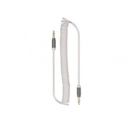 Velleman Velleman Spiral Cable 3.5 Mm 3P Stereo Male To 3.5 Mm 3P Stereo Male - White - 2 M