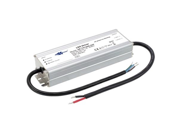 Glacial Power Alimentation Led avec tension constante - 120 W 24 V 5 A - Triac Dimmable
