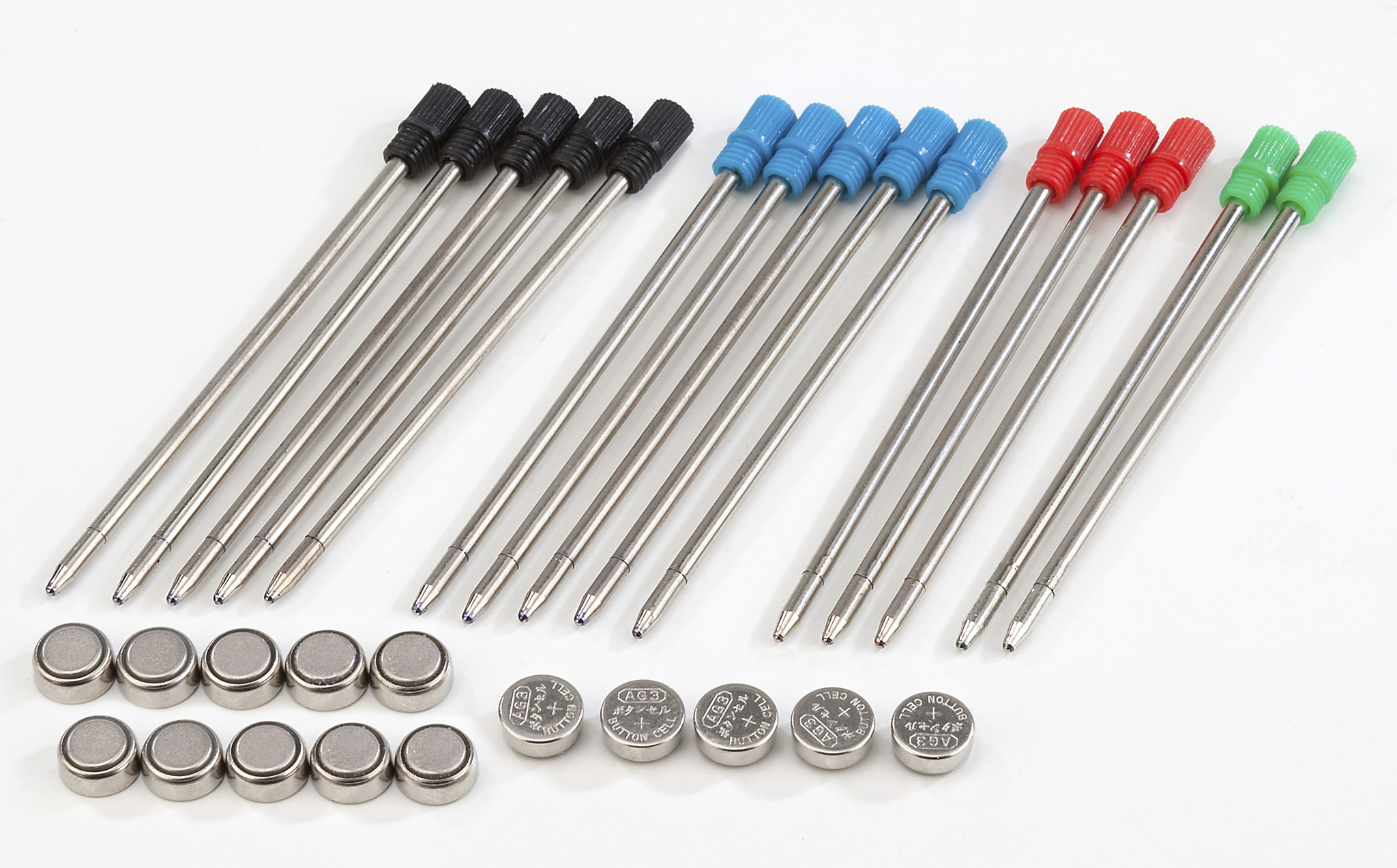 Westfalia Piles et recharges pour stylos LED avec gravure 30 pièces