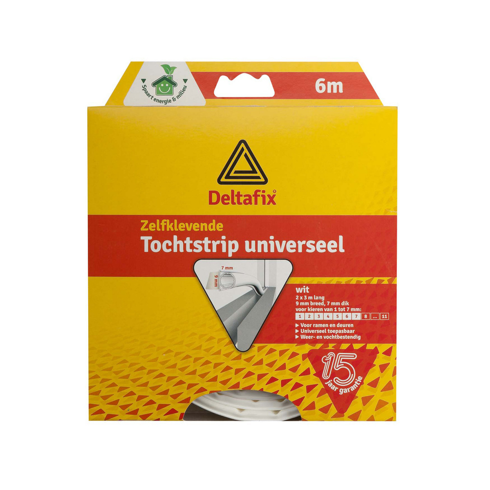 Deltafix Bande d'aération silicone profilé en O - Blanc - 1-7mm - 2 X 3mtr