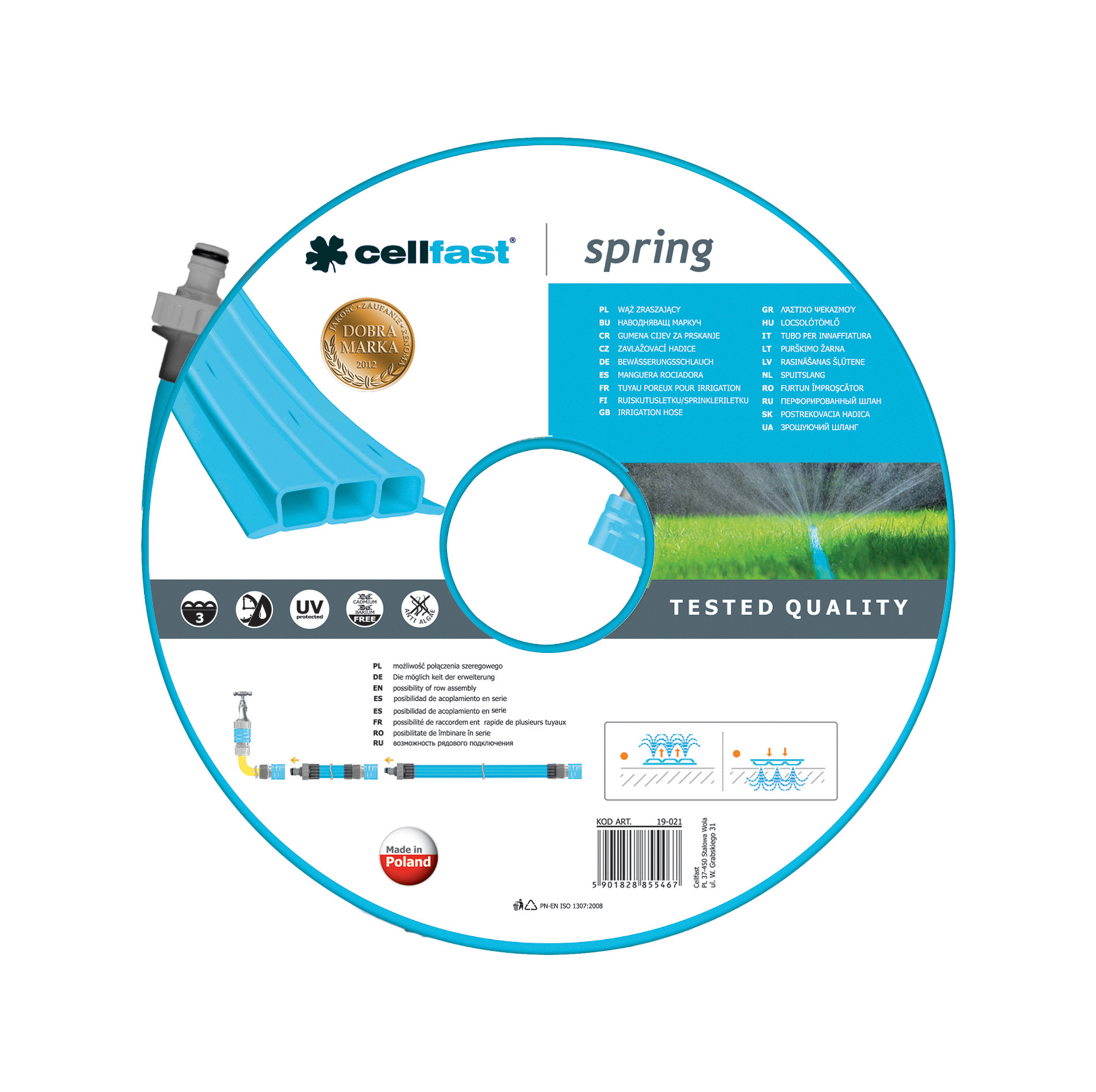 Tuyau d'irrigation Cellfast (7.5m - 1/2)