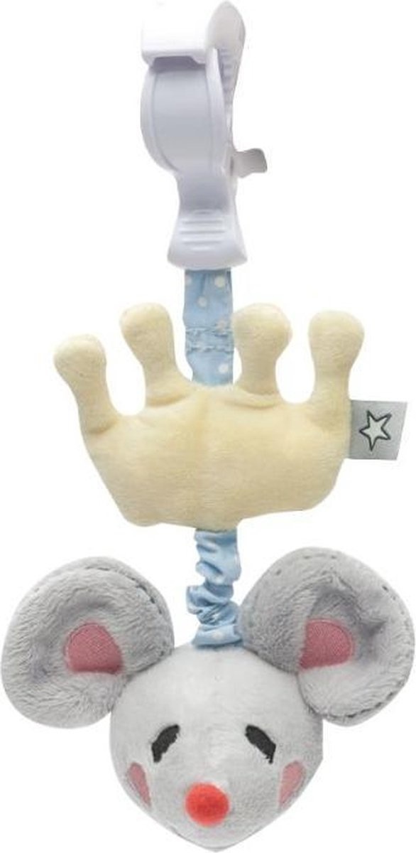 Bébé-jou Tug toy Jouet souple 20 x 12 x 8 cm - souris vibrante