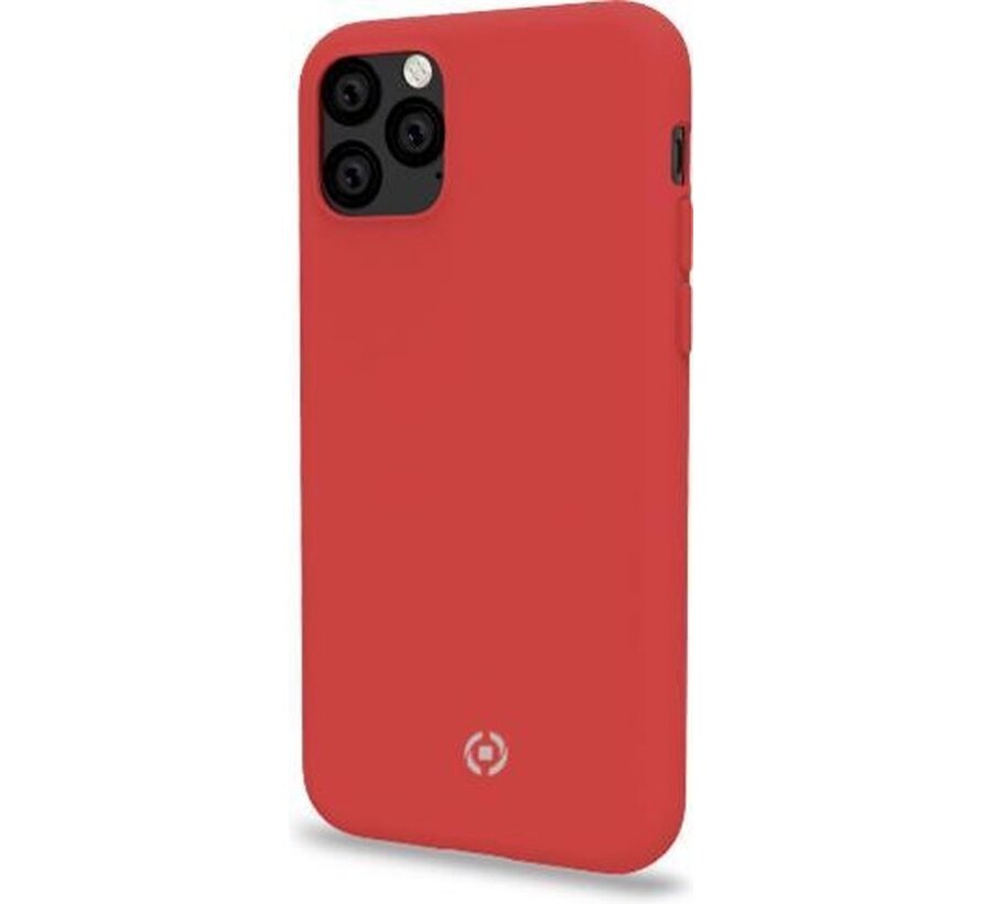 Étui Celly adapté à l'Apple iPhone 11 Pro Max - Coque arrière en silicone - rouge