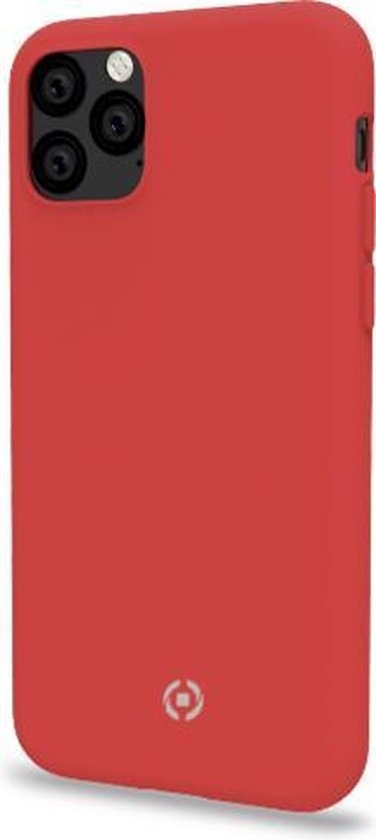 Étui Celly adapté à l'Apple iPhone 11 Pro Max - Coque arrière en silicone - rouge