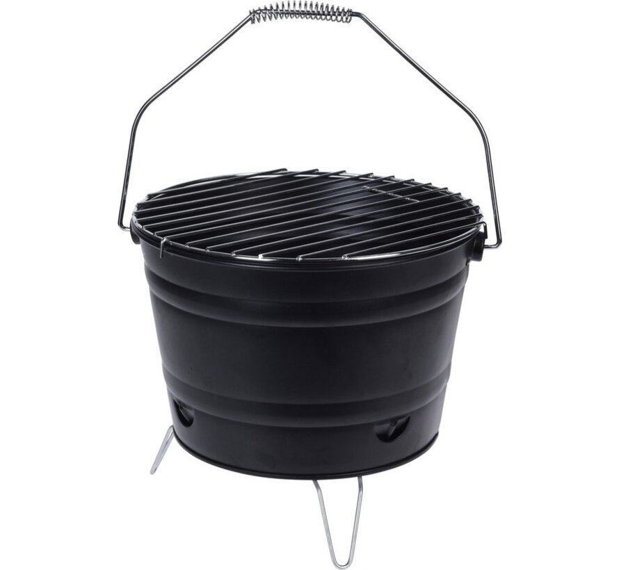 Seau à barbecue - 27 cm - Noir