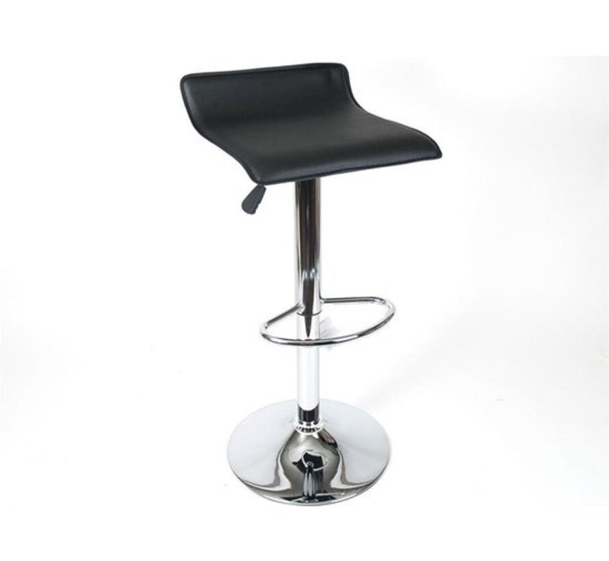 Tabouret de bar Gerimport noir - 39x36x84 cm